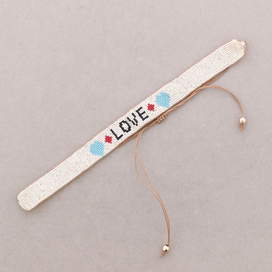 CHOKER MACRAMÉ ABALORIOS LOVE