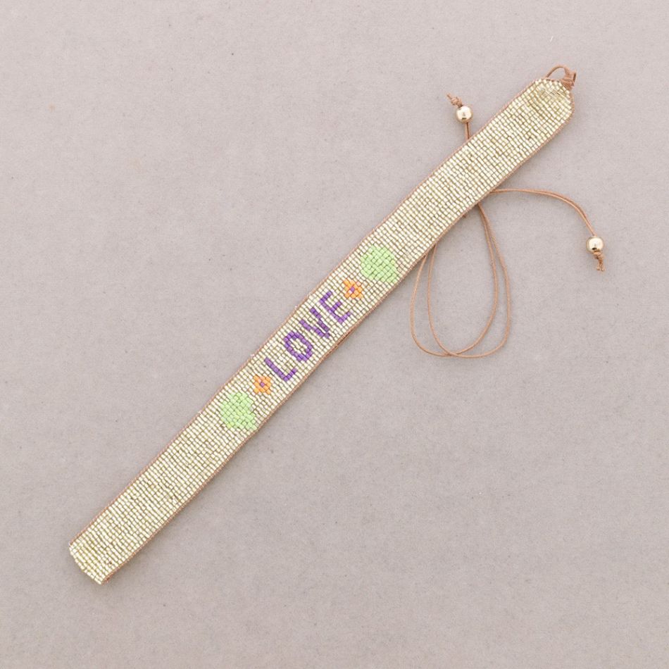 CHOKER MACRAMÉ ABALORIOS LOVE