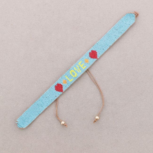 CHOKER MACRAMÉ ABALORIOS LOVE