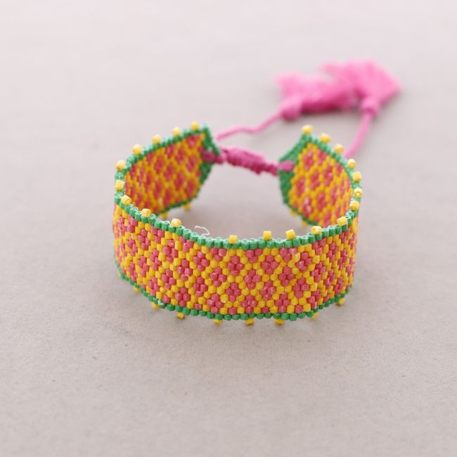 ETHNIC MACRAME BEADS BRACELET