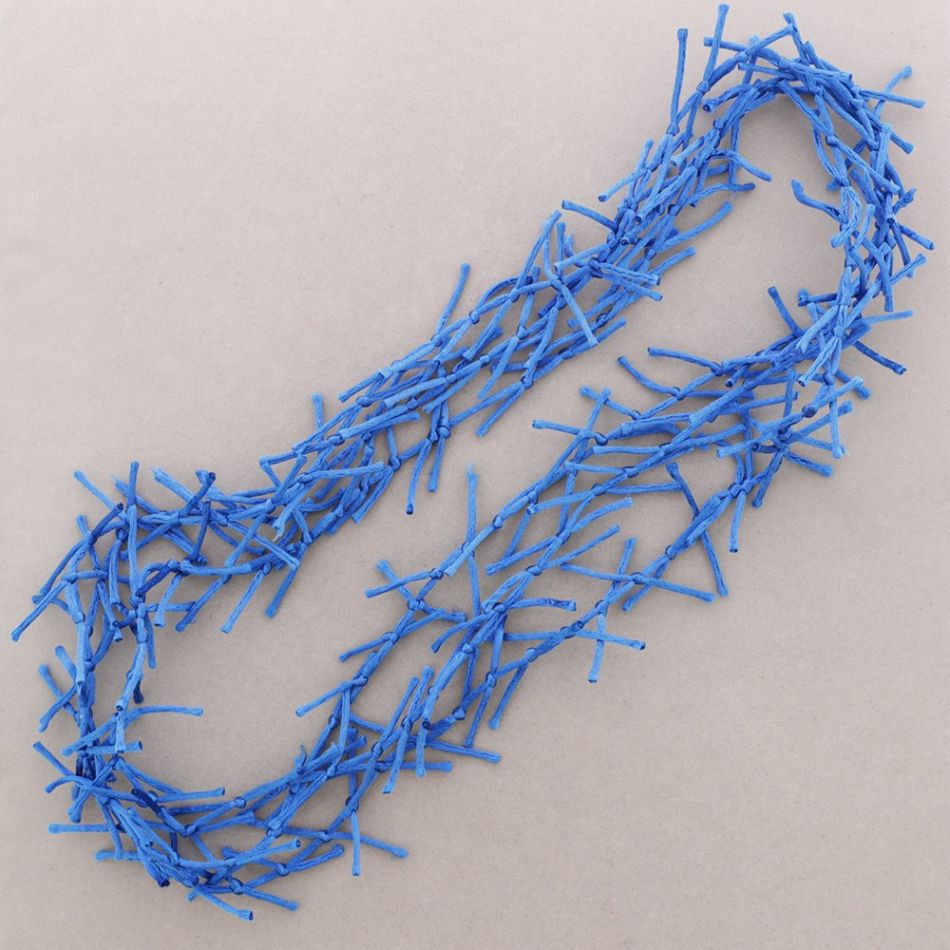 LONG ETHNIC NECKLACE WITH CORDS