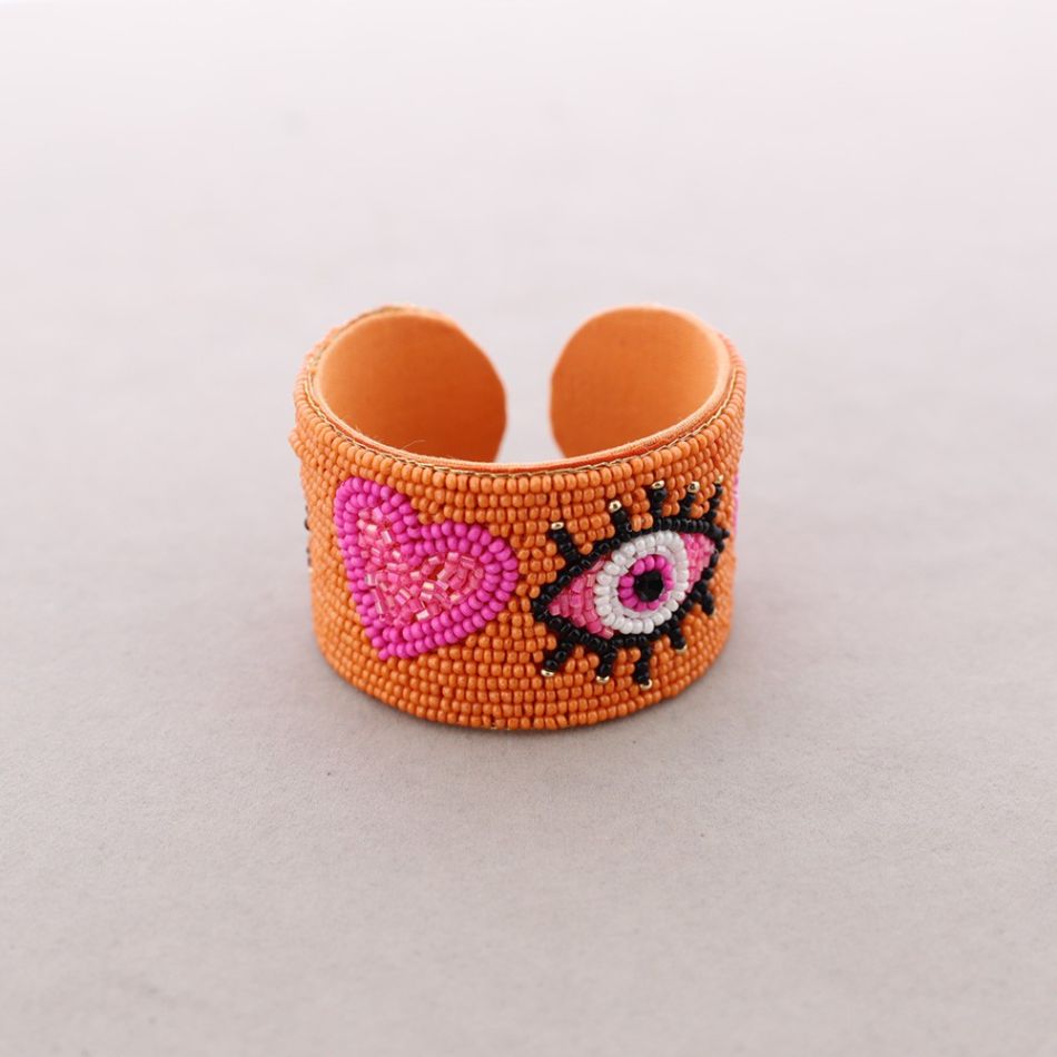 ADJUSTABLE EYE BEADS BRACELET