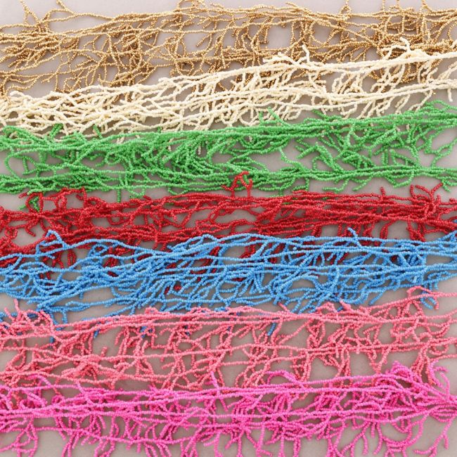 COLLAR LARGO CORALES ABALORIOS