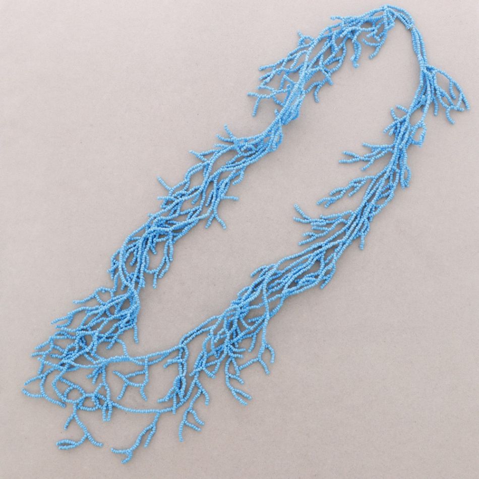 COLLAR LARGO CORALES ABALORIOS