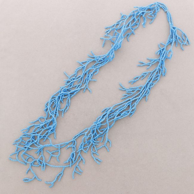 COLLAR LARGO CORALES ABALORIOS