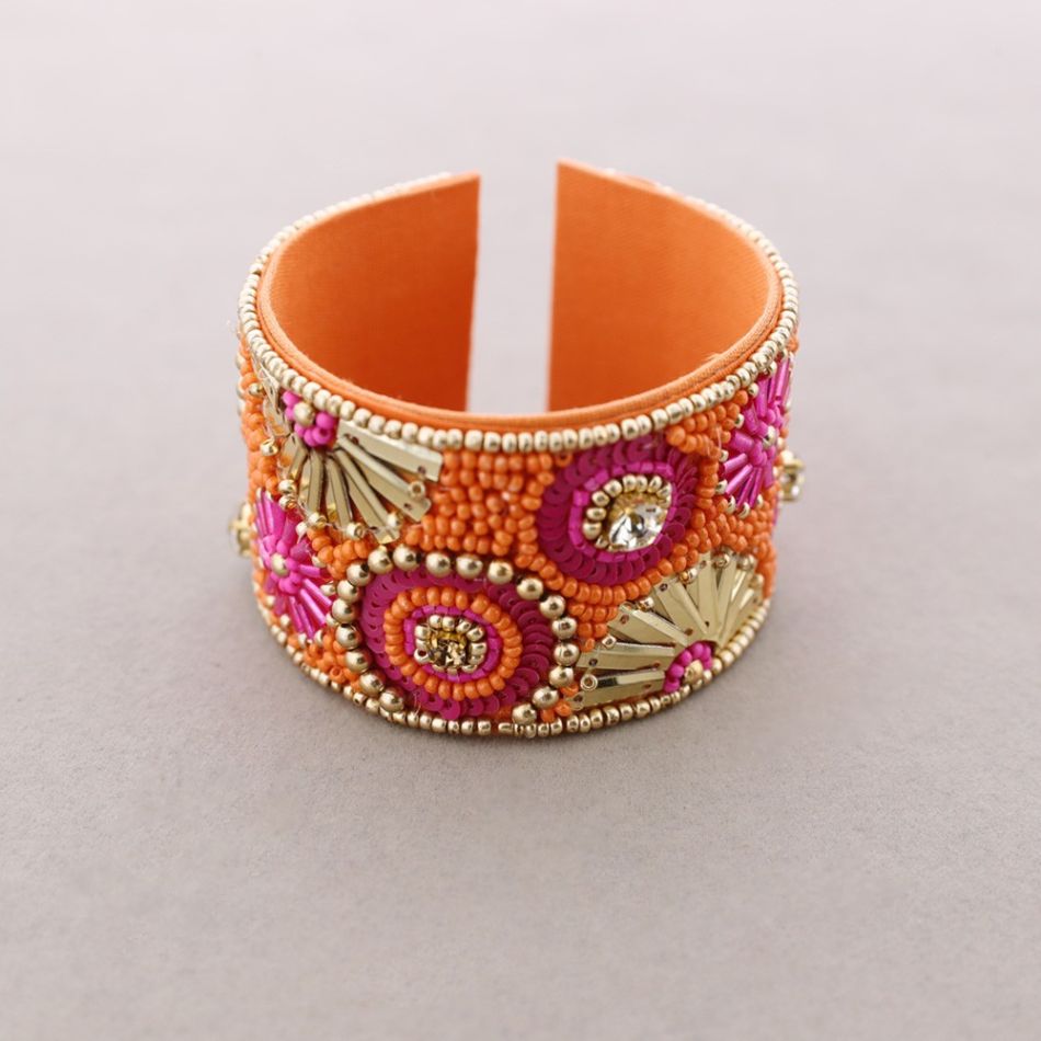 PULSERA ÉTNICA AJUSTABLE ABALORIOS