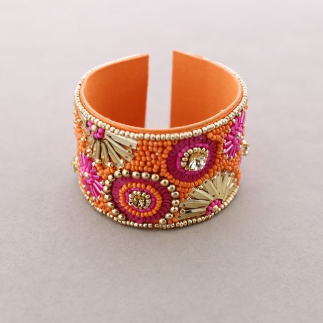 PULSERA ÉTNICA AJUSTABLE ABALORIOS