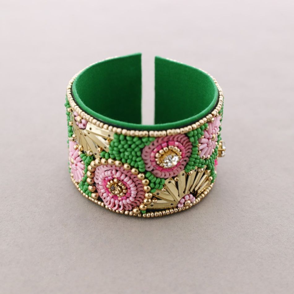 PULSERA ÉTNICA AJUSTABLE ABALORIOS