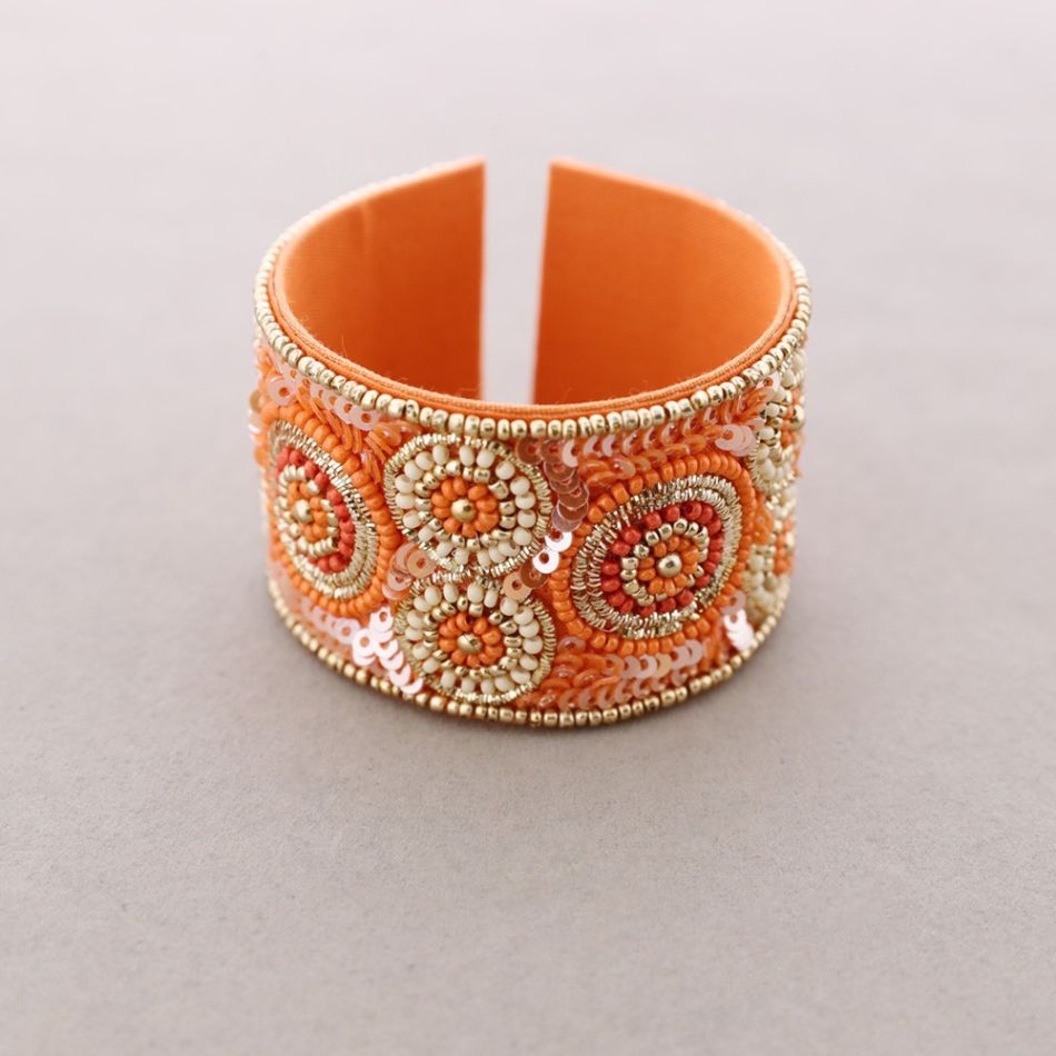 PULSERA ÉTNICA AJUSTABLE ABALORIOS