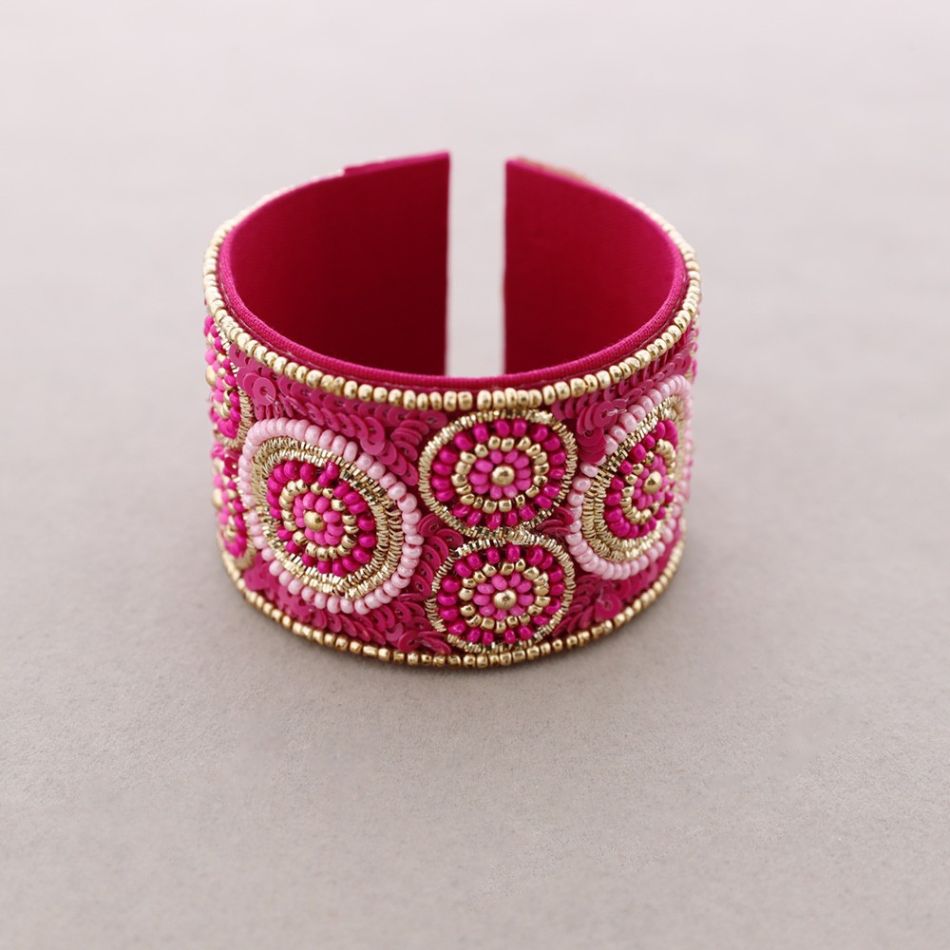 PULSERA ÉTNICA AJUSTABLE ABALORIOS
