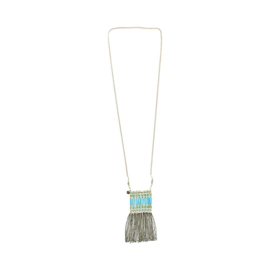 COLLAR LARGO COLG. CUENTAS FLECOS