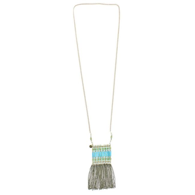 COLLAR LARGO COLG. CUENTAS FLECOS