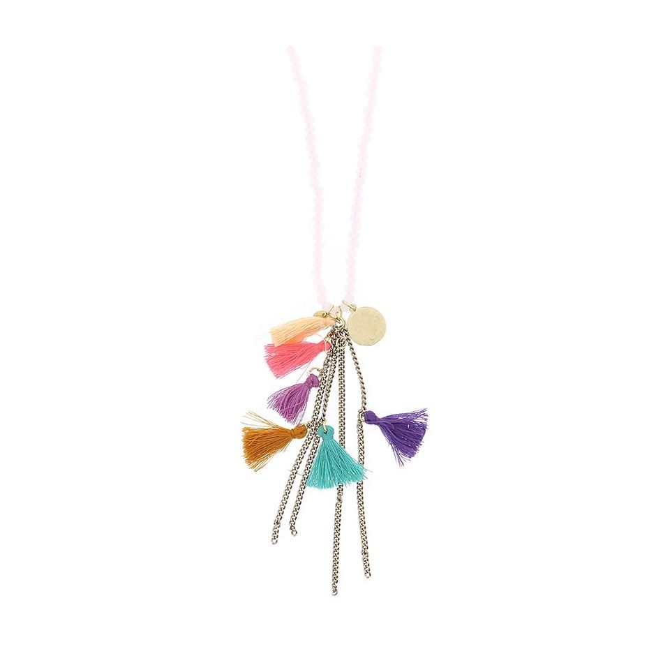 LONG NECKLACE WITH PENDANT BEADS