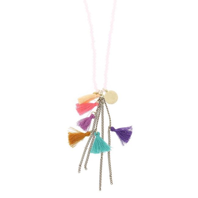 COLLAR LARGO CUENTAS COLGANTES