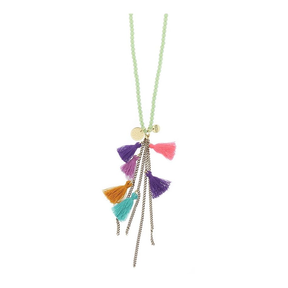 LONG NECKLACE WITH PENDANT BEADS