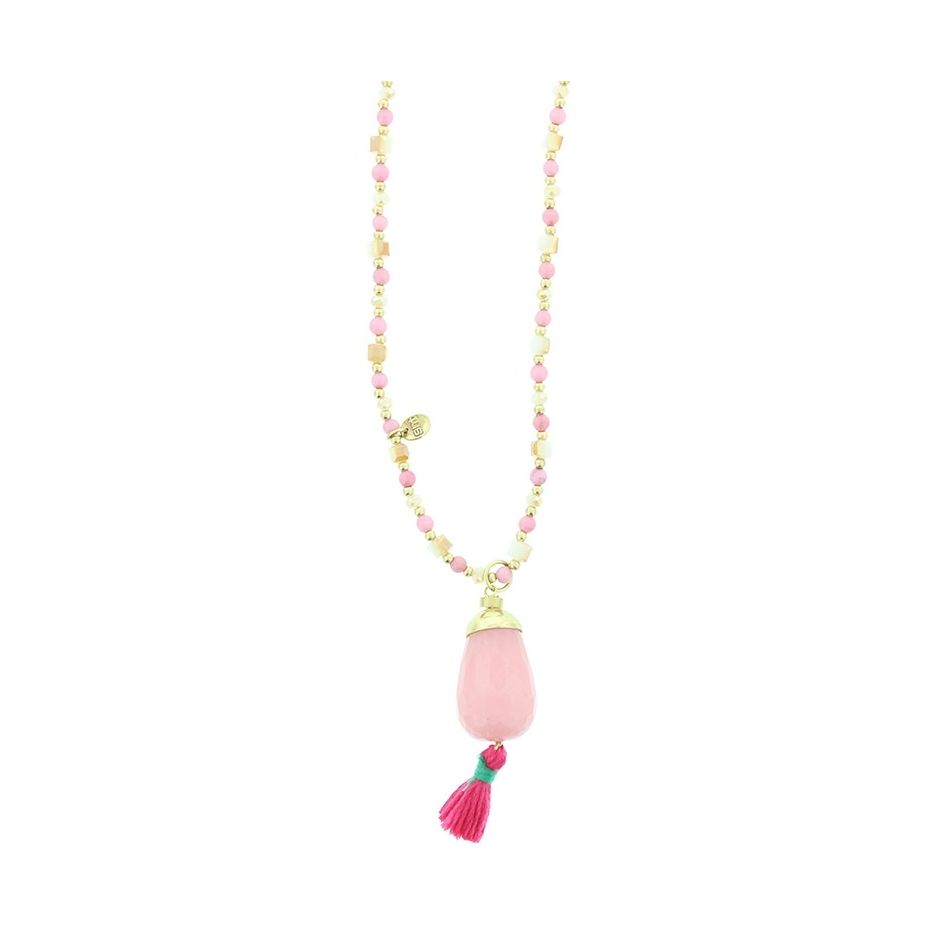 LONG NECKLACE STONES PENDANT