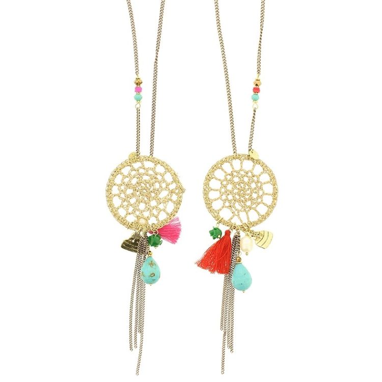 COLLAR LARGO COLGANTES CUENTAS 2