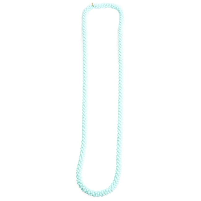 LONG NECKLACE WITH FACETED CRYSTALS
