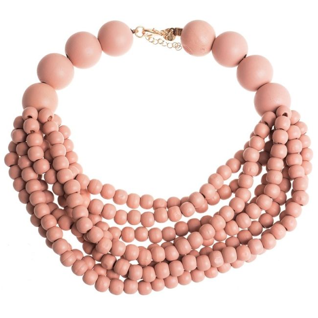 WOODEN BEADS NECKLACE