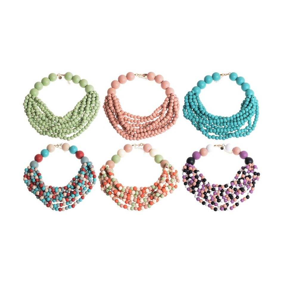 WOODEN BEADS NECKLACE