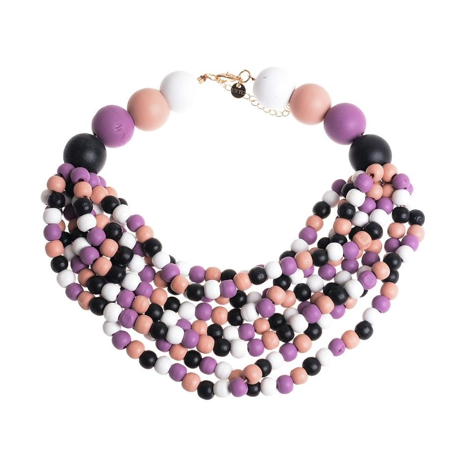 WOODEN BEADS NECKLACE