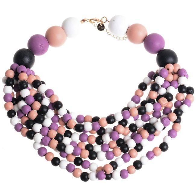 WOODEN BEADS NECKLACE
