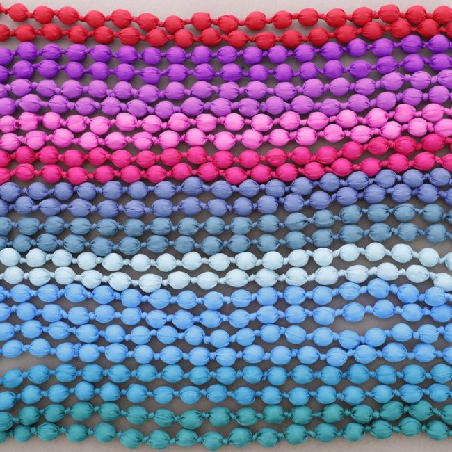 COLLAR LARGO BOLAS FORRADAS TELA 160CM