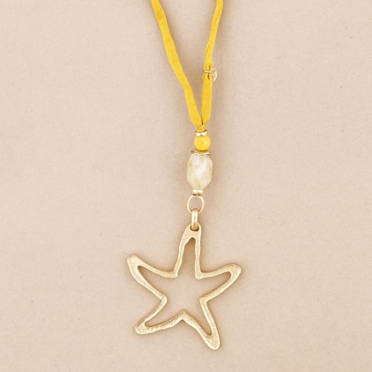 COLLAR LARGO COLGANTE ESTRELLA METAL 2