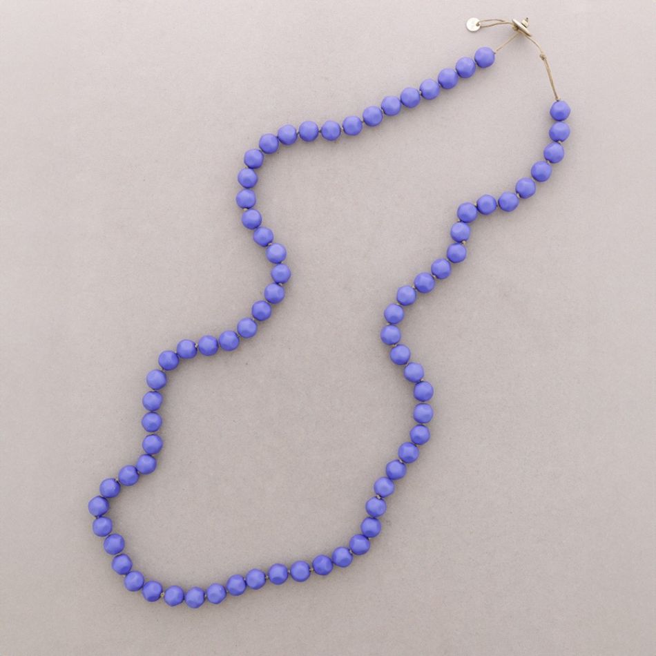 COLLAR LARGO CUENTAS RESINA