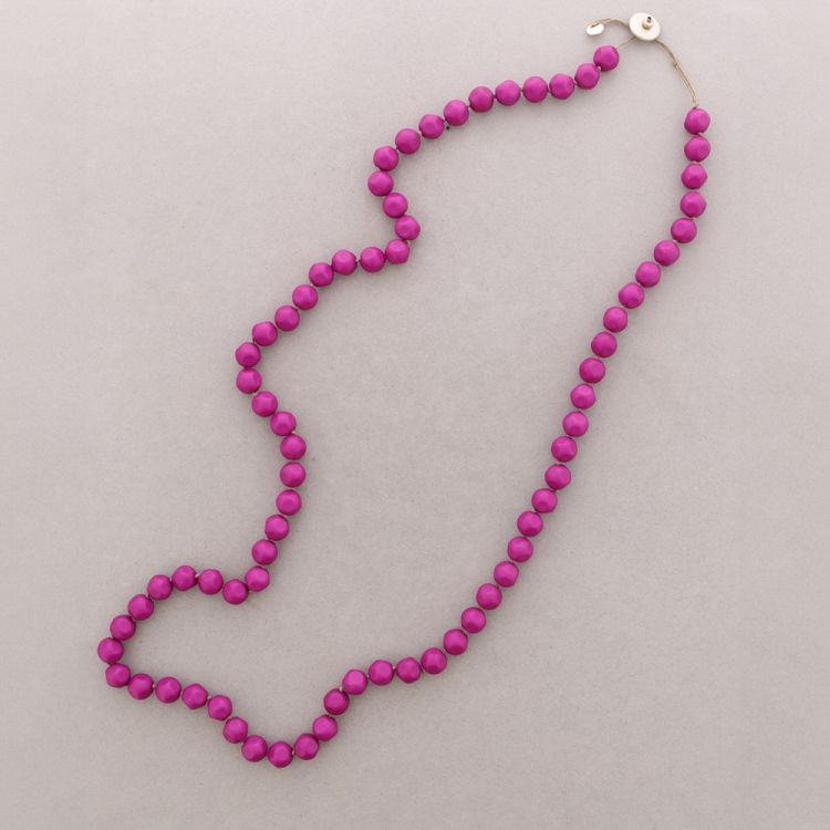 COLLAR LARGO CUENTAS RESINA 2