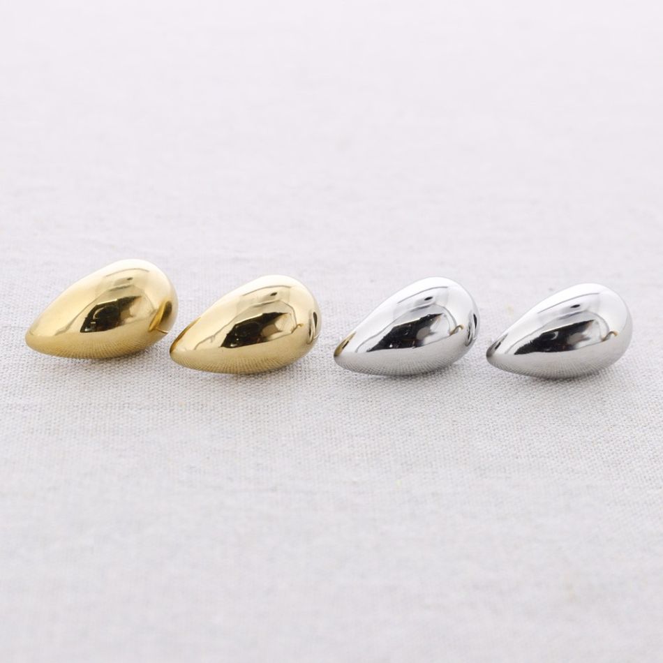 STEEL DROP EARRINGS