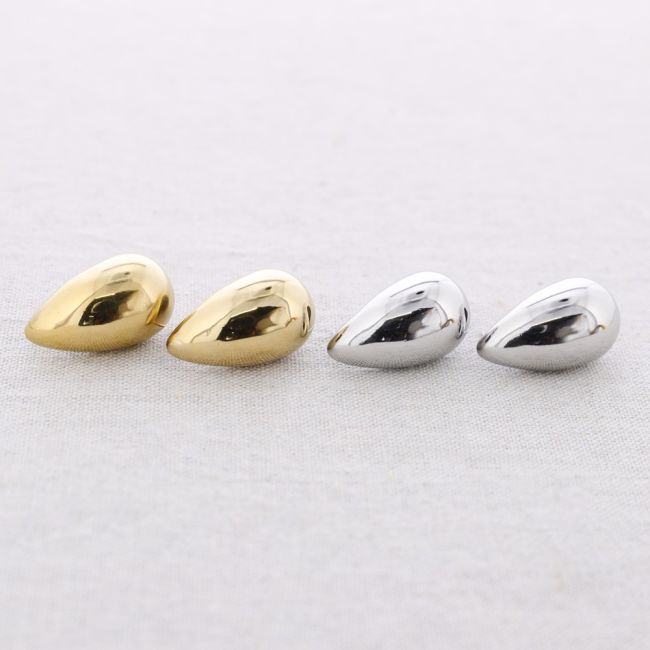 PENDIENTES ACERO GOTA