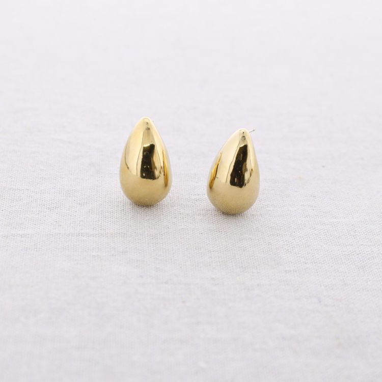 PENDIENTES ACERO GOTA 2