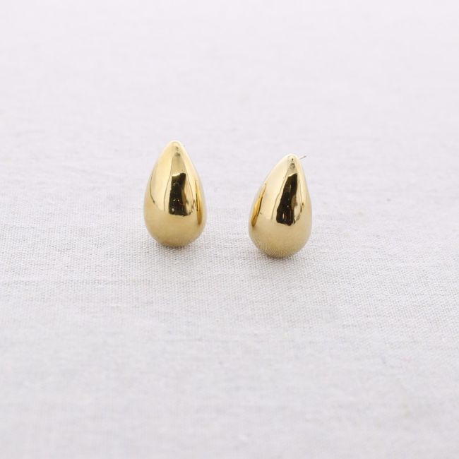 PENDIENTES ACERO GOTA