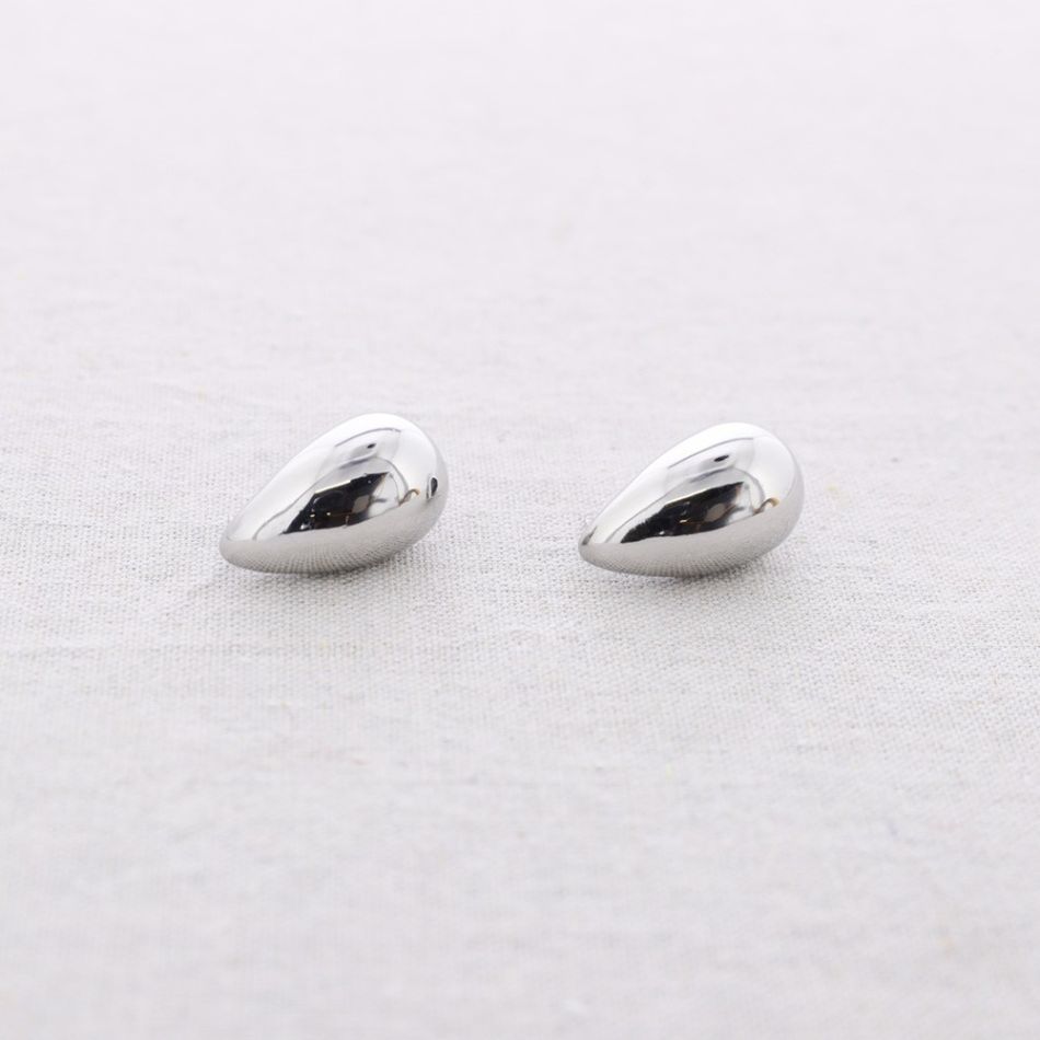PENDIENTES ACERO GOTA