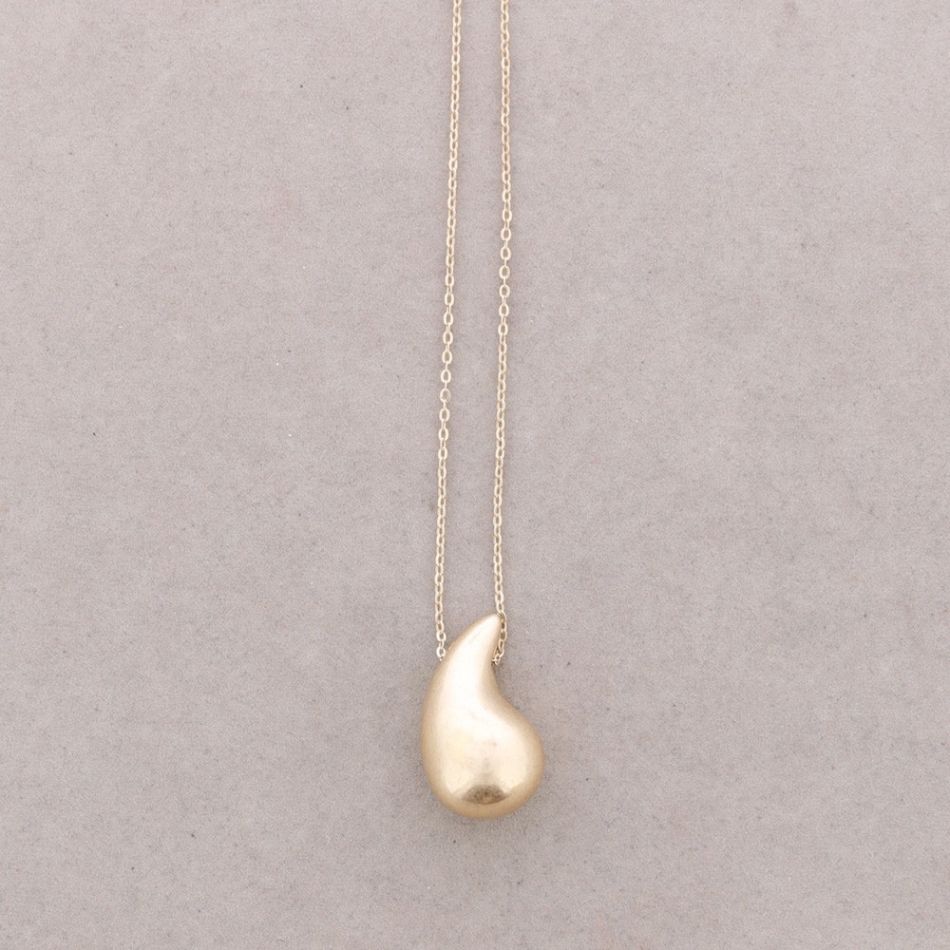 METAL DROP PENDANT SHORT NECKLACE