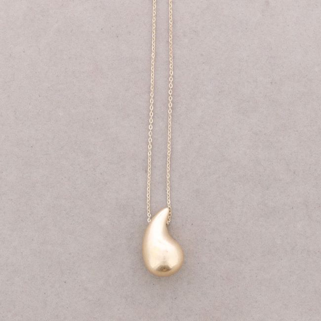 METAL DROP PENDANT SHORT NECKLACE