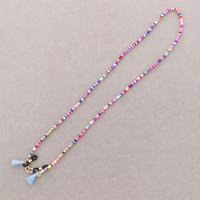 HANG MULTICOLOR FIMO MASKS AND GLASSES