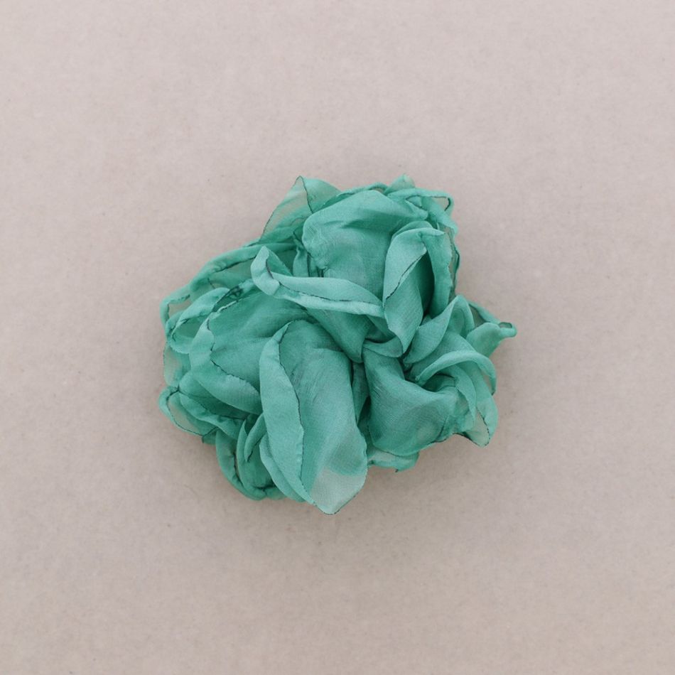 BROCHE FLOR TELA 12 CM
