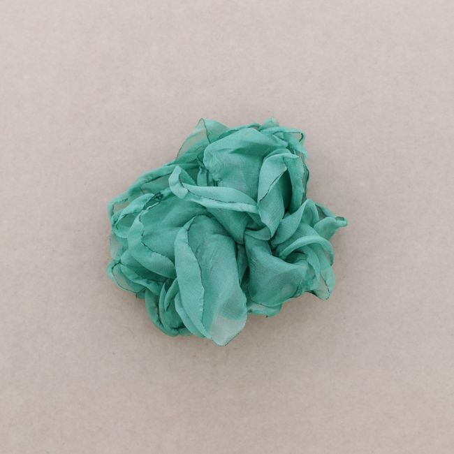 BROCHE FLOR TELA 12 CM