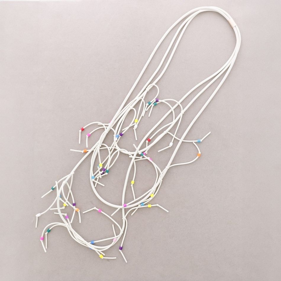 COLLAR LARGO IMÁN MULTI VUELTAS NUDO GOMA