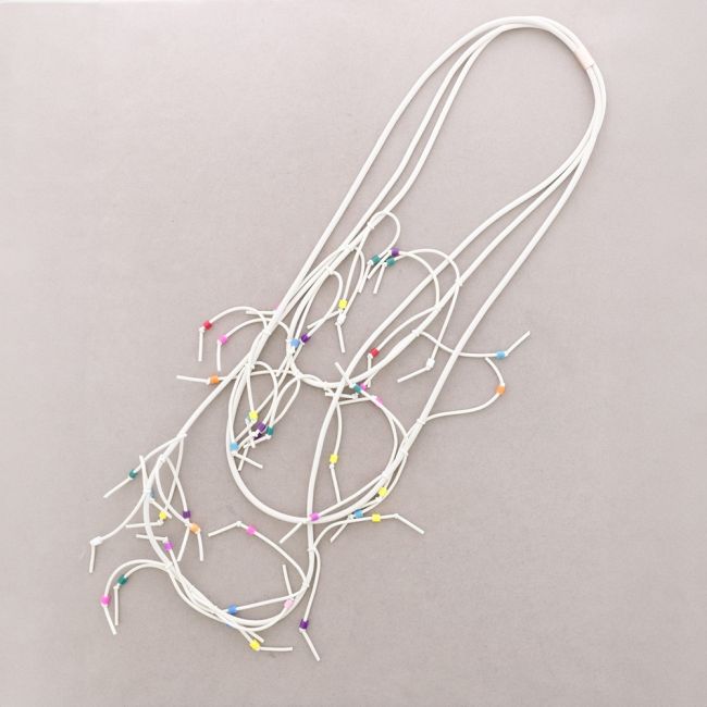 COLLAR LARGO IMÁN MULTI VUELTAS NUDO GOMA
