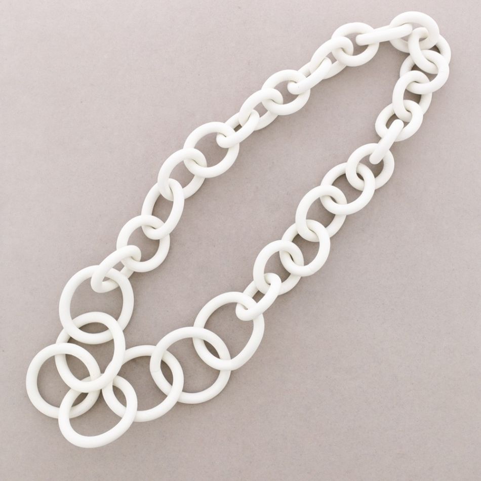 COLLAR LARGO GOMA ESLABONES