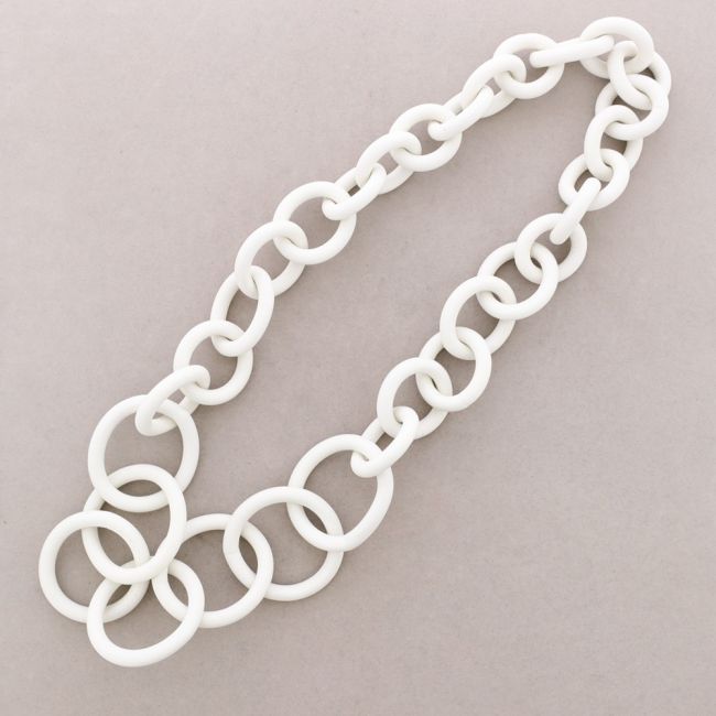 COLLAR LARGO GOMA ESLABONES