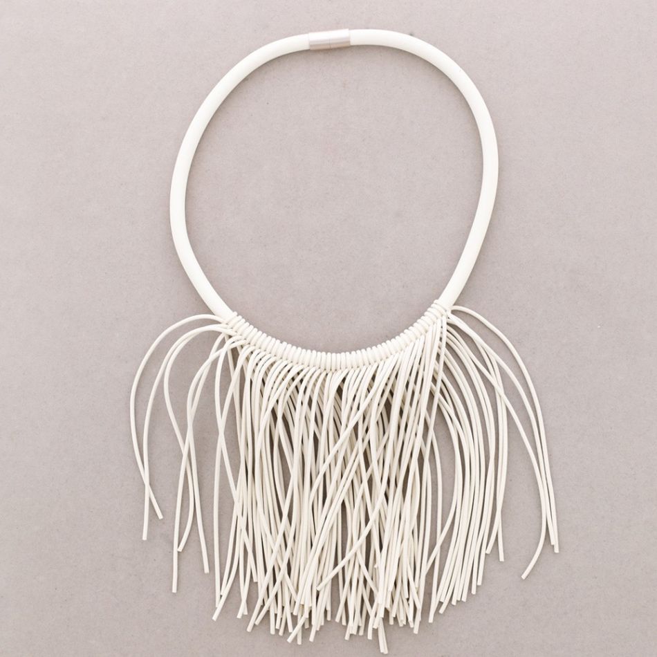 RUBBER MAGNET CHOKER WITH FRINGES