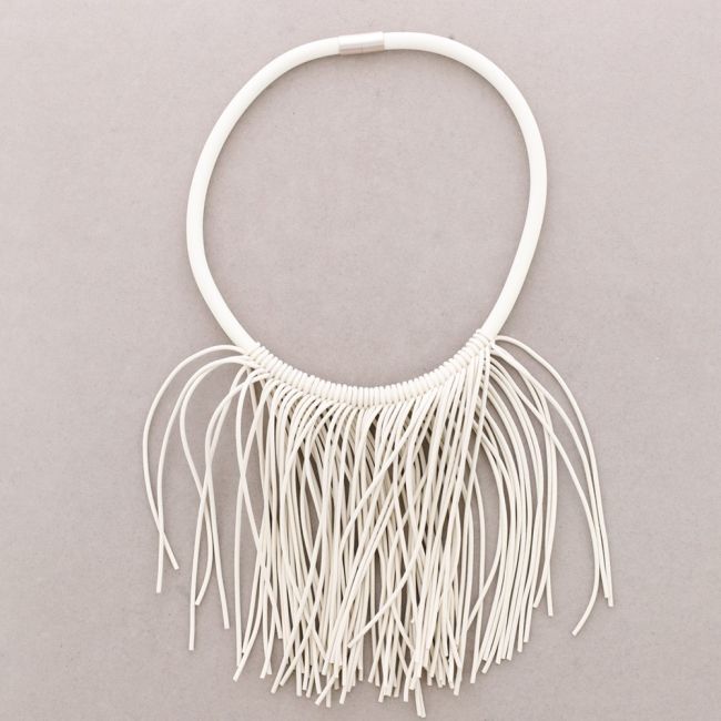 RUBBER MAGNET CHOKER WITH FRINGES