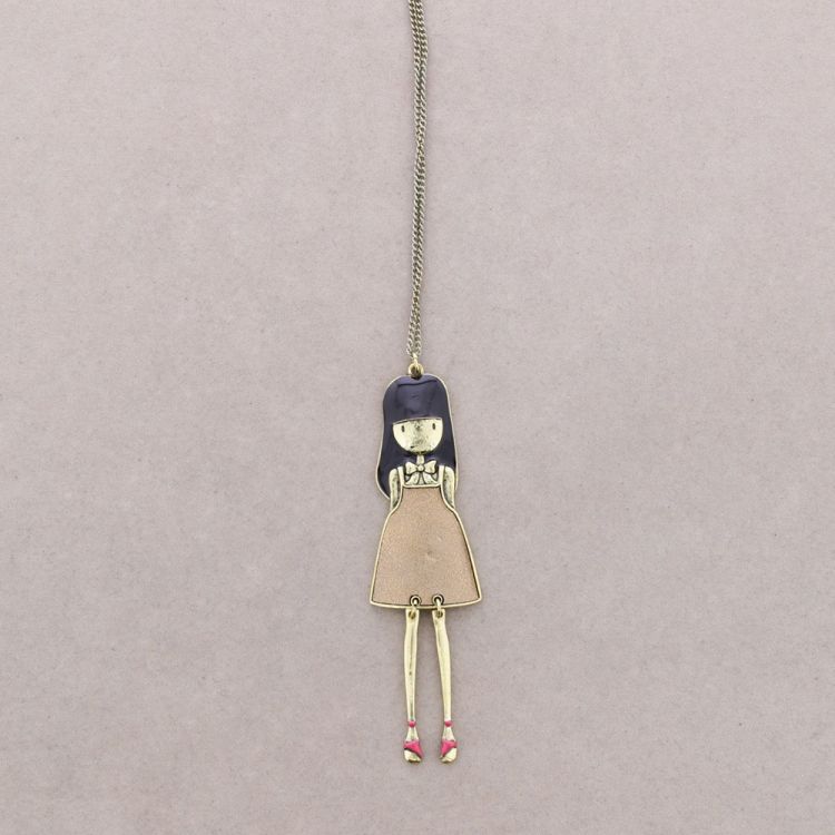LONG PENDANT NECKLACE STYLISH DOLL