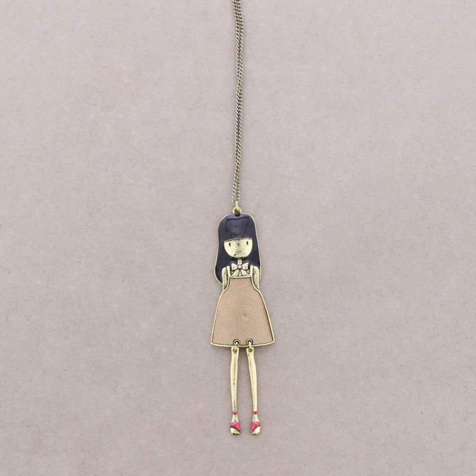 LONG PENDANT NECKLACE STYLISH DOLL