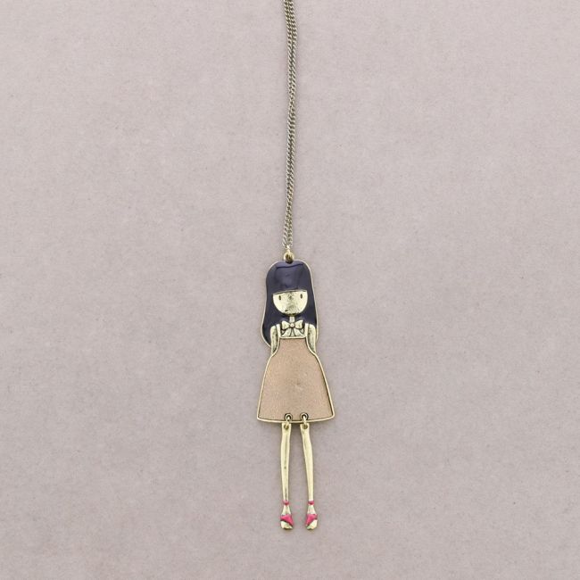 LONG PENDANT NECKLACE STYLISH DOLL