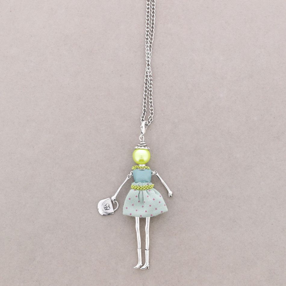 LONG NECKLACE DOLL PENDANT